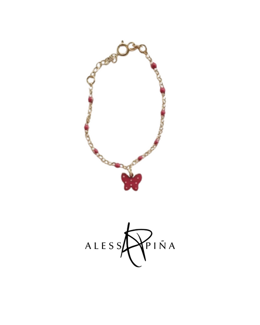 Pulsera Plata Mariposa